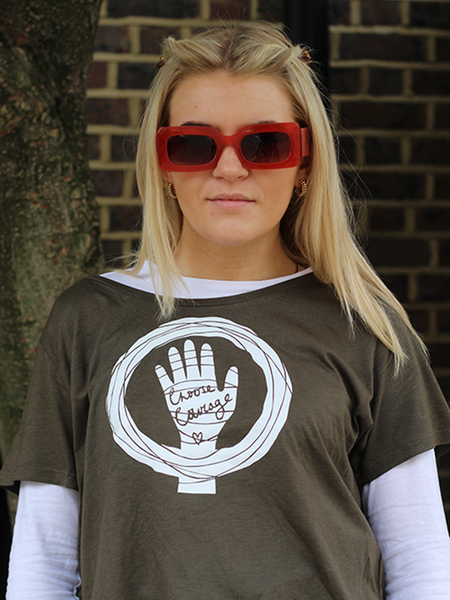 'Choose Courage' on Scoop Tee