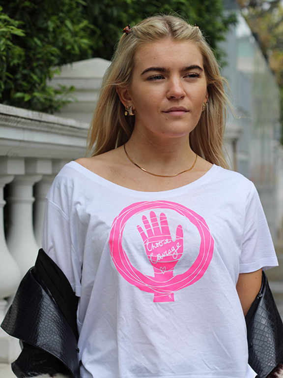 'Choose Courage' on Scoop Tee
