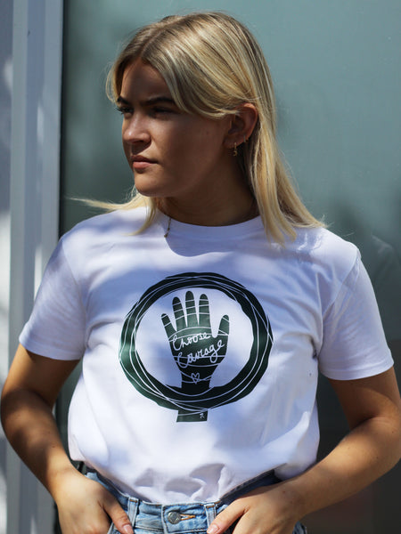 'Choose Courage' on Pioneer Tee