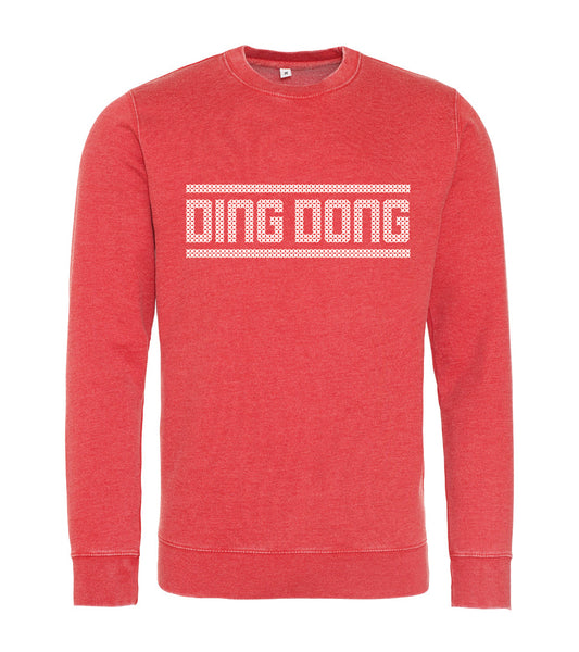 'Ding Dong' Washed Out Sweatshirt