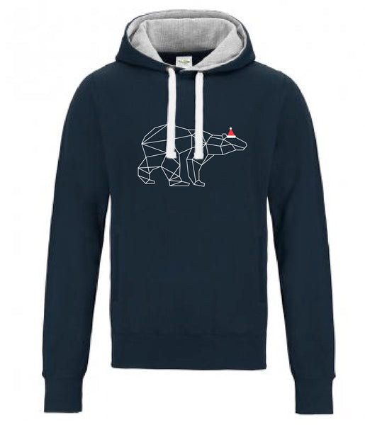 Geometric Polar Bear - Chunky Hoodie