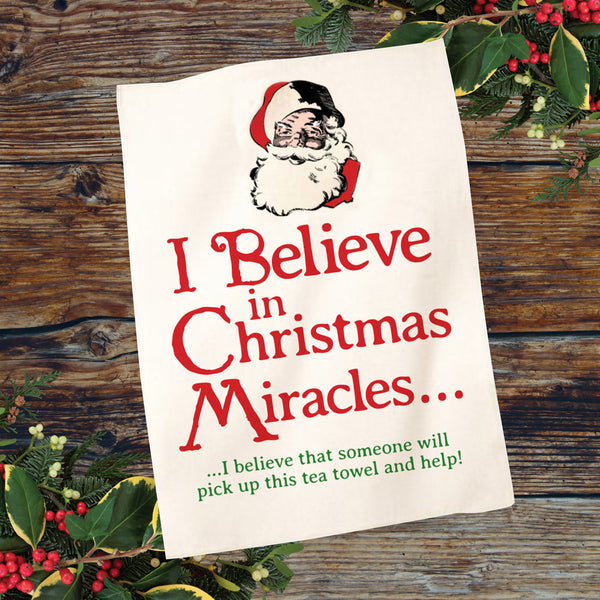 'Christmas Miracle' Tea Towel