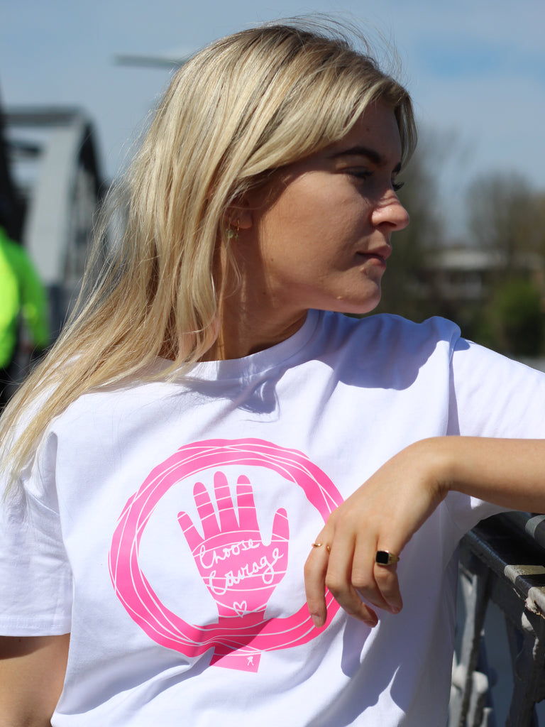 'Choose Courage' on Pioneer Tee