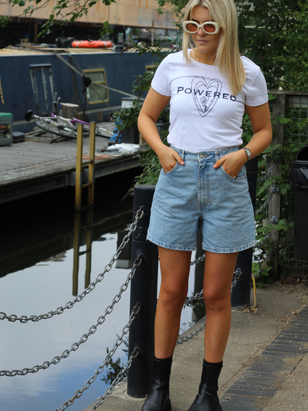 'Powered By' on Slimline Tee