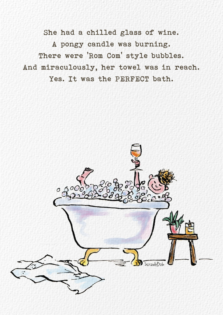 'The Perfect Bath' A4 Limited Edition Giclee Print
