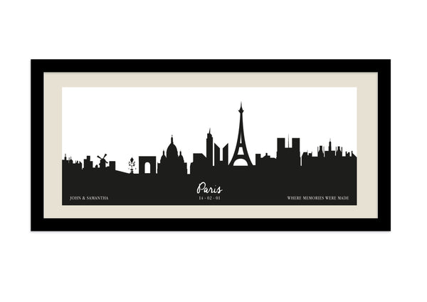 Personalised Cityscape Framed Print