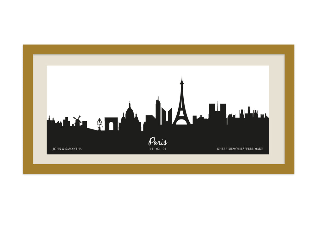 Personalised Cityscape Framed Print