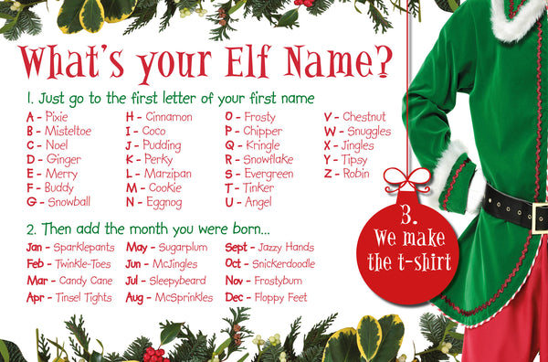 Elf Name T-shirt