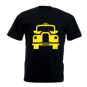London Taxi T-shirt (personalised)