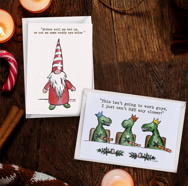 Christmas Card Pack (Gonk and Dinos)