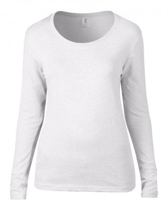 VIVA - Anvil Ladies Featherweight Long Sleeve Scoop Neck T-Shirt (garment & printing / AV122)