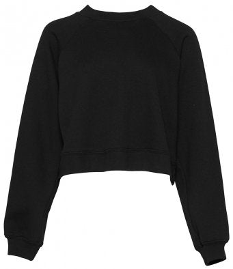 Bella Ladies Raglan Cropped Pullover Sweatshirt (garment & printing / BL7505)