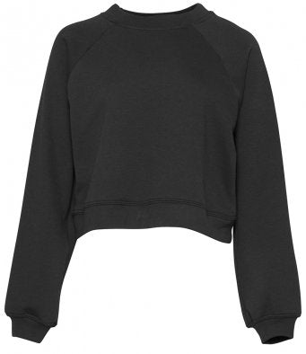 Bella Ladies Raglan Cropped Pullover Sweatshirt (garment & printing / BL7505)