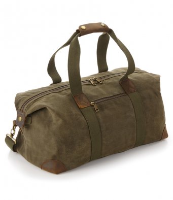 Quadra Heritage Waxed Canvas Holdall (prodcut & printing / QD650)