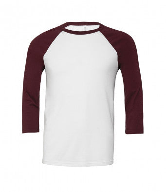 NIKKI - Bella & Canvas Unisex 3/4 Sleeve Baseball T-Shirt (garment & printing / CV3200)