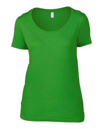 Anvil Ladies Featherweight Scoop Neck T-Shirt (garment & printing / AV121)