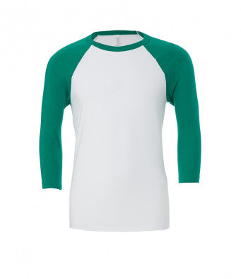NIKKI - Bella & Canvas Unisex 3/4 Sleeve Baseball T-Shirt (garment & printing / CV3200)
