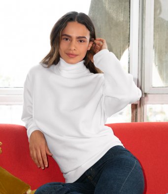 American Apparel Unisex Flex Fleece Turtleneck Sweatshirt (garment & print / AA062)