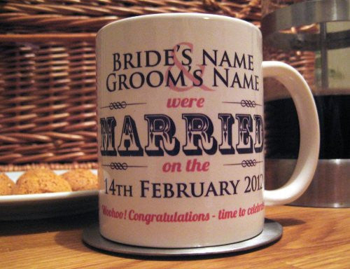 Married / Engaged His & Hers Mugs (Personalised)
