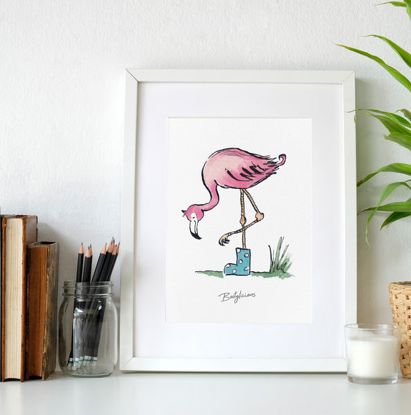 'Bootylicious Flamingo' Giclee Print