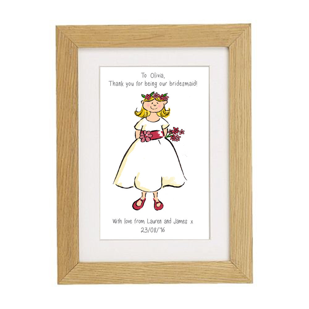 Little Bridesmaid Framed Print