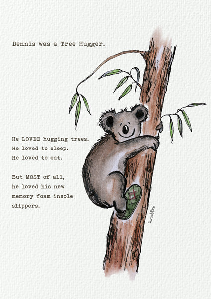 'Dennis Tree Hugger' Giclee Print