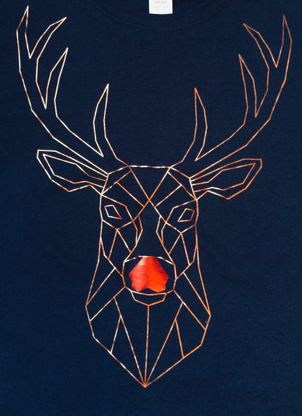 Geo Deer Ladyfit Longsleeve T-shirt