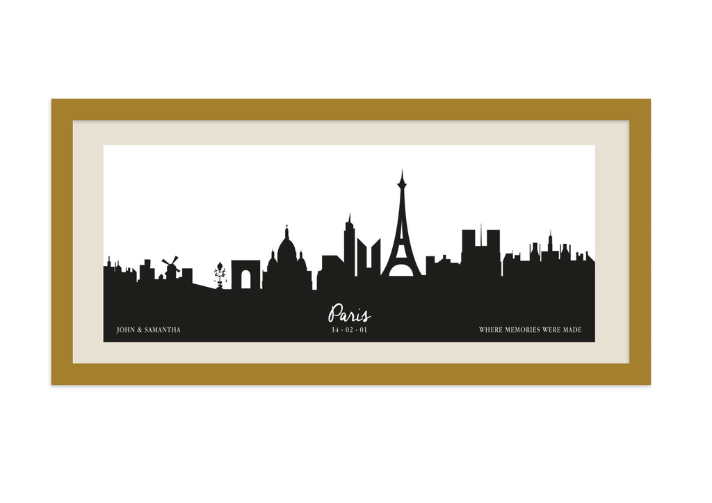 Personalised Cityscape Framed Print