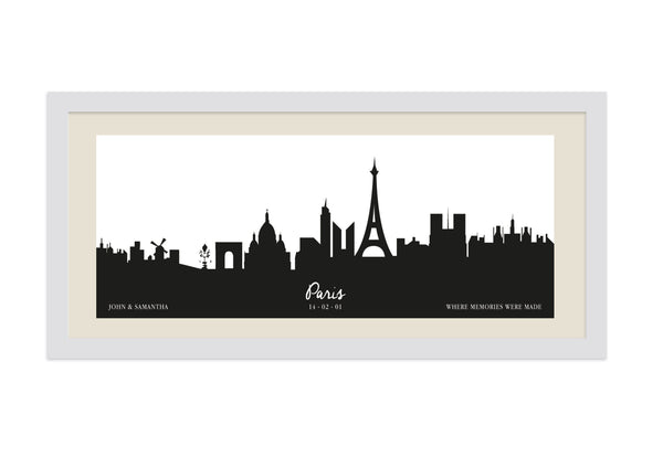 Personalised Cityscape Framed Print