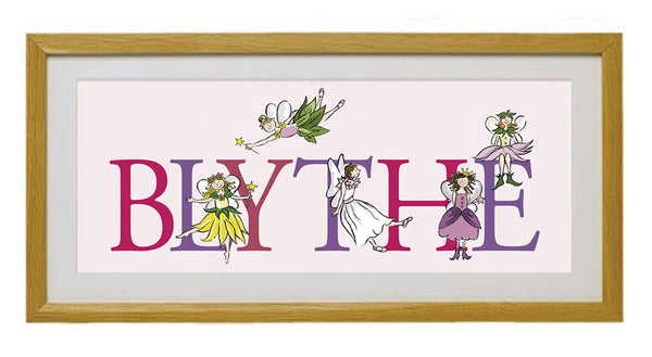 Personalised Fairy Name Framed Print