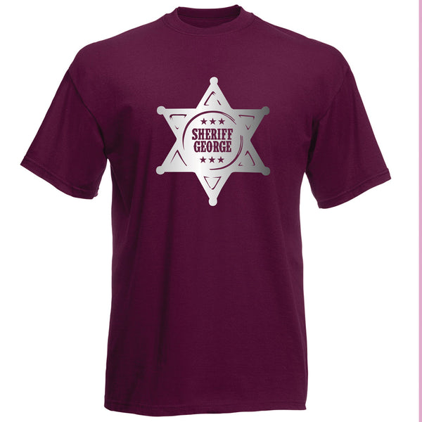 Personalised Sheriff T-shirt