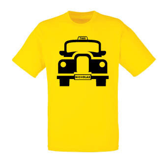 London Taxi T-shirt (personalised)